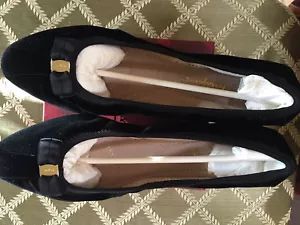Ferragamo My Joy Velluto nero $535 5/5,5/6/6,5/7/7,5/8/8,5/9/9,5/10 ""B"" SPLENDIDO - Foto 1 di 6