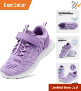 Kids Sneakers Breathable Lightweight Toddler Running Shoes Non-Slip EVA Outsole - Picture 1 of 11