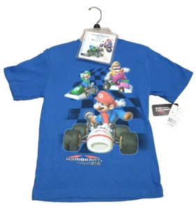 2010 Nintendo MARIO KART DS T Shirt YOUTH SIZE 7 + Yoshi Pullback Racer Toy NEW! - Picture 1 of 8