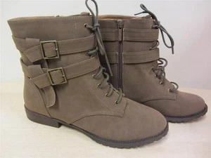 Michael Antonio Women’s Mattson Combat Boots Dark TAUPE sz 10 NEW! - Picture 1 of 1