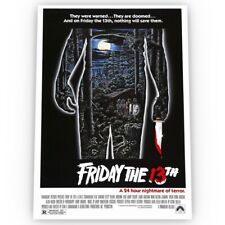 Friday the 13th Movie Poster Satin High Quality Archival Stunning A1 A2 A3