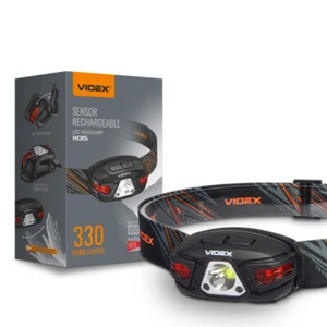 LED Stirnlampe Wiederaufladbar VIDEX H015 330Lm Kopflampe Rotlicht Sensor 5 Modi - Bild 1 von 23