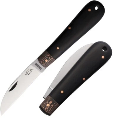 Cuchillo Plegable Carpeta OTTER-Messer Bergman 3 Hojas de Acero al Carbono Mango de Madera de Ébano Foto 1 de 3
