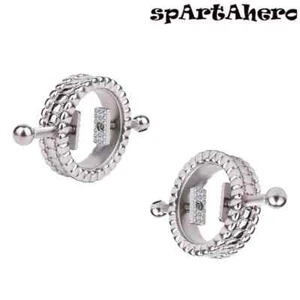 1 Pair Breast Clamps With Metal Chain Beads Roleplay Breast Stimulate Milk Clips - Picture 1 of 27
