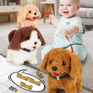 Plush Dog Toy Electronic Walking and Barking Interactive Puppy for Kids Gifts RC - Picture 1 of 25
