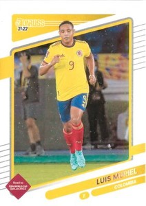 Luis Muriel 2021-22 Donruss FIFA Road to World Cup Qatar Soccer Card#30 Colombia