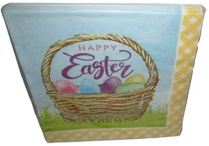 EASTER ~ Luncheon Napkins ~ 20 Ct ~ 2 Ply ~ 12 7/8" x 12 3/4" ~ EGG BASKET - Imagen 1 de 1