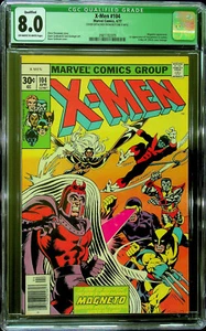 X-Men #104 (Apr 1977, Marvel) CGC 8.0 Qualified - Cert#3981192009 - Picture 1 of 2