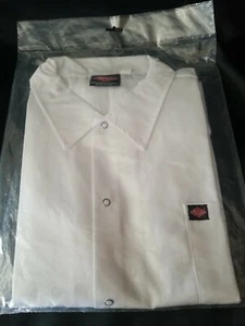 Ritz KitchenWears White Snap XL Short Sleeve - Picture 1 of 7