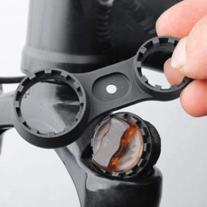 Herramienta llave inglesa tapa horquilla delantera bicicleta negra para SR Suntour XCR/XCT/XCM/RST - Imagen 1 de 12