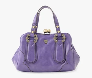 ANNA SUI Didion Hand Bag Tote Bag Purple W12.8"×H7.5"×D5.1" New without Tag JP - Picture 1 of 5