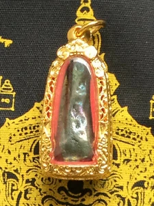 Perfect! Magic Green Leklai Metal Charm Pendant Top Rare Protective Thai Amulets - Picture 1 of 5