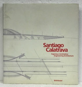 Santiago Calatrava Engineering Architecture edited by Werner Blaser 1990 HB/DJ - Picture 1 of 1