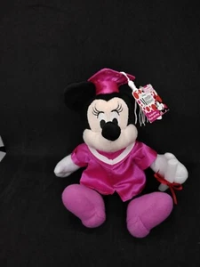 NWT Walt Disney Minnie Mouse Graduation PINK Cap Gown Plush Toy Stuffed Doll - Picture 1 of 6