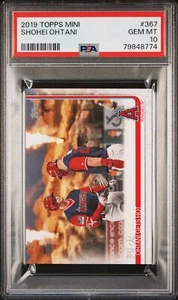 2019 Topps Mini #367 Shohei Ohtani PSA Gem Mint 10 - Picture 1 of 2