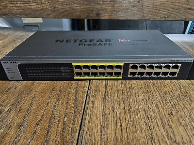 NETGEAR JGS524PE — Prosafe 24 Port Gigabit Ethernet Smart Managed Plus Switch - Image 1 of 4