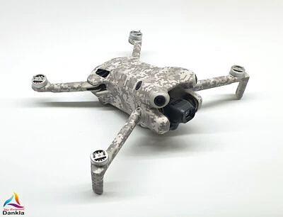 DJI MINI 4 PRO - SKIN - DESIGN: DigiCamo Grau + 10x Akkufol. - Bild 1 von 4