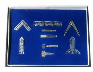 Freemasons Small Freemasons Working Tools Set Masonic in Gold / silver - Picture 1 of 3
