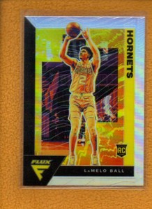 LaMelo Ball 2020-21 Panini Flux Rookie Silver Prizm RC #201