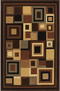 Alfombra contemporánea SAFAVIEH Catalina Virginia, 19,6" x 31,5", negra/marrón - Imagen 1 de 12