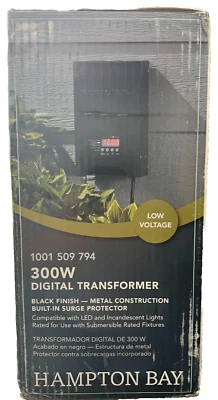 Hampton Bay Low-Voltage 300-Watt Landscape Lighting Transformer - Image 1 of 3