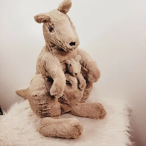 IKEA KLAPPAR KANGURU Plush Kangaroo and Joey Baby Stuffed Animal Toy XL 30 inch - Picture 1 of 9