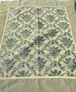 Jacquard Blumen Tischdecke Braun Gold Grau Silber Barock Luxus Strukturiert - Bild 1 von 8
