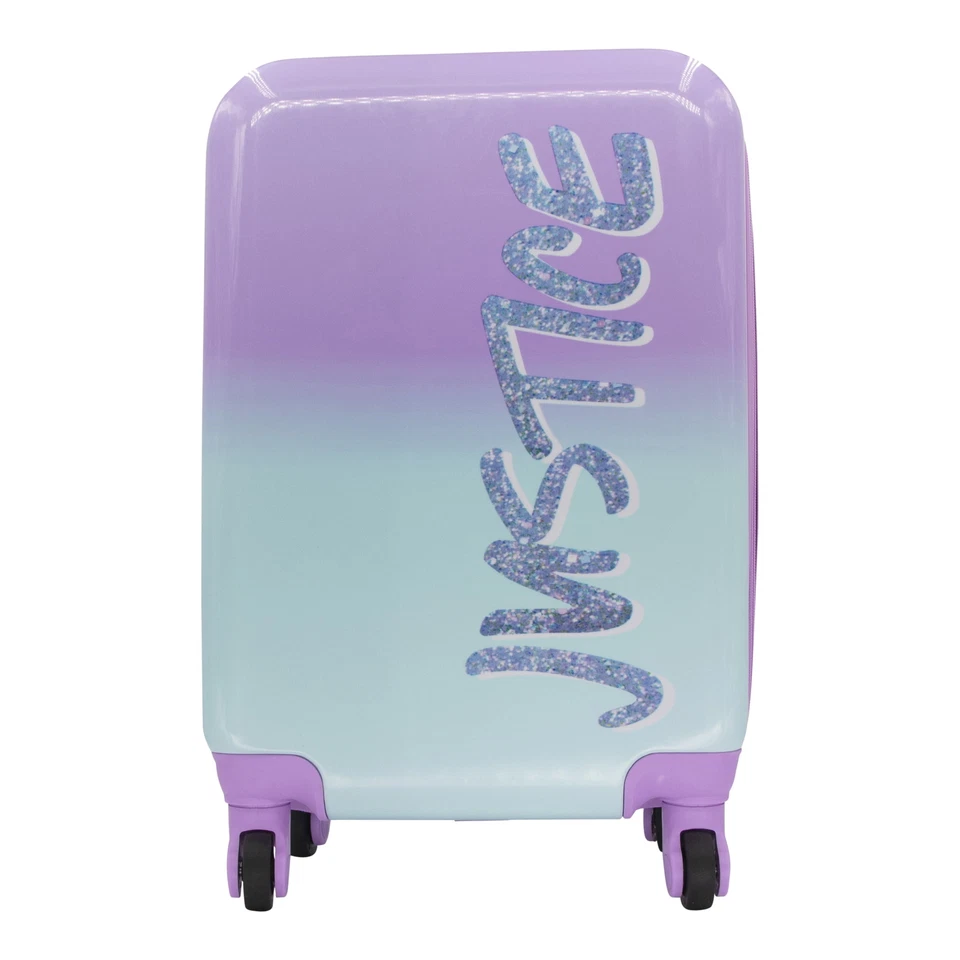 Justice Girl's 22" Hard Shell Carry-On Luggage in a Pastel Print - Image 1 of 4