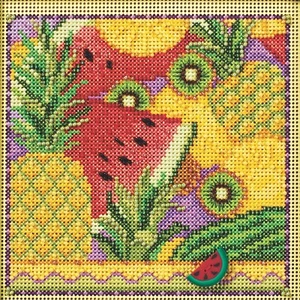 Sommer Obst Kreuzstich Kit Mühle Hügel 2024 Knöpfe & Perlen Frühling MH142413 - Bild 1 von 2