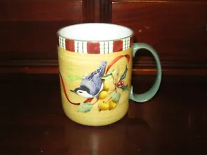 LENOX Holiday Greetings nuthatch mug - Picture 1 of 7