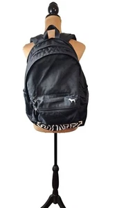 Victoria's Secret PINK Collegiate Black Backpack.  EUC, - Picture 1 of 7