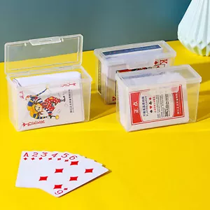 Playing Card Storage Box Clear Card Deck Case Organizers for Game Card Storage - Picture 1 of 13