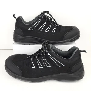 Rock Fall Mens Shoes UK 13 Black Grey Bridgeport PM4040 Safety Work Shoes - Picture 1 of 15