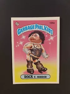 1986 Garbage Pail Kids Series 4 - ROCK E. Horror #135a - Picture 1 of 2