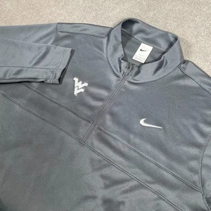 Nike Warm Up Jacket Mens Size XXL Gray West Virginia Mountaineers Long Sleeve - Picture 1 of 8