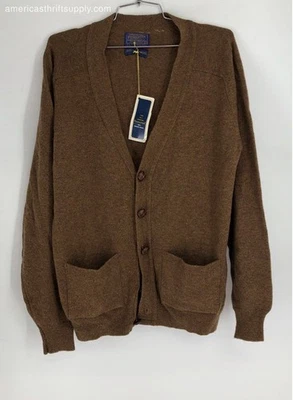 Vintage NWT Pendleton Women's Brown Wool Cardigan Sweater - Size M - Image 1 of 4