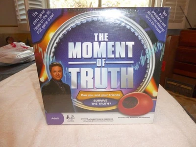 THE MOMENT OF TRUTH Adult Party Lie Detector Game 2008 Selchow & Righter SEALED - Image 1 of 4