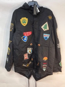 Abenteuerliche Outdoor Patch Jacke Reason Mountain Explorer Mantel mit Kapuze Gr. XXL - Bild 1 von 10