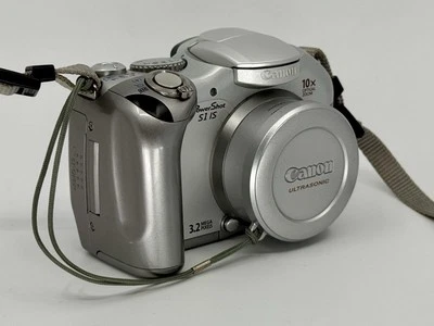 Canon PowerShot S1 iS 3.2MP Digital Camera - Silver - Tested - Image 1 of 4
