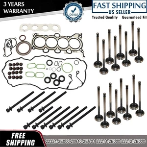 G4NC 2.0L Engine Gasket Seal Kit Head Bolts+Intake Exhaust Valve For Hyundai Kia - Picture 1 of 14