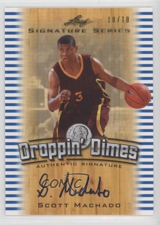 2012 Leaf Signature Series Droppin' Dimes Blue /10 Scott Machado Rookie Auto RC - Image 1 of 2