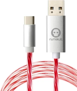 3 Meter (Red LED) USB C, Fast Charger Sync Cable Numskull - Picture 1 of 5