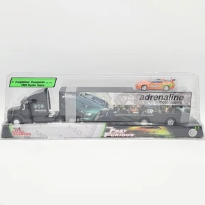 Racing Champions 1:64 Freightliner & 95 Toyota Supra Fast & Furious "Adrenaline" - Picture 1 of 15