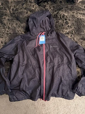 NWT Women's Columbia May Valley Lined Windbreaker, Black, Size XXL - Image 1 of 2
