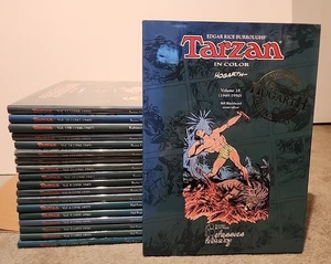 ERB TARZAN In Color Set/19 HCDJ Limited Ed Books 13 S/N by BURNE HOGARTH NBM - Picture 1 of 17