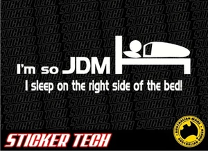 I'M SO JDM STICKER DECAL SUITS JAP CIVIC NISSAN TOYOTA GTR TRD MUGEN EK EG R32 - Bild 1 von 2