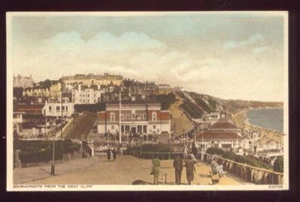Bournemouth England FROM THE WEST CLIFF Vintage unbenutzte Postkarte - Bild 1 von 1