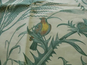 10Y Brunschwig & Fils Bird & Thistle Print Green MSRP USD 296/Y Special Order - Picture 1 of 6