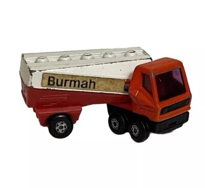 Vintage 1973 Matchbox Superfast Freeway Gas Tanker Burmah Toy Car Vehicle - Image 1 of 4