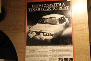 Original Zeitschriftenanzeige: SKODA 2598£ laminiertes Wandbild  - Bild 1 von 1